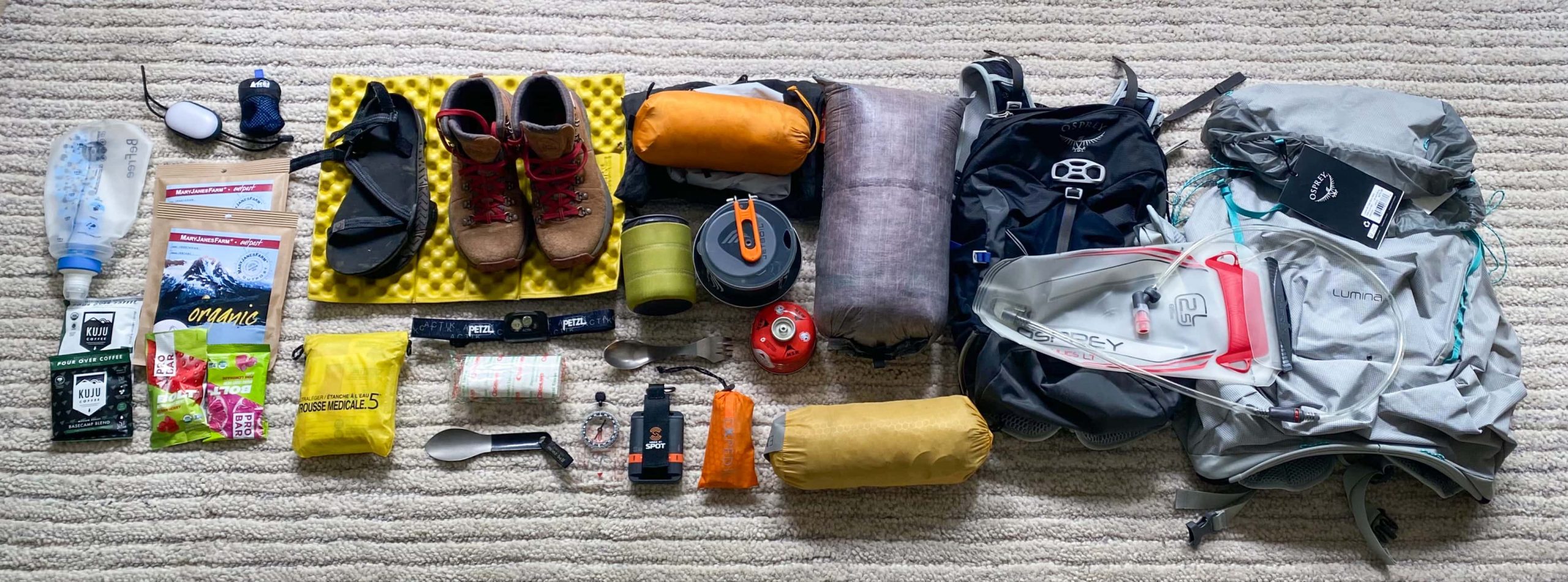 How To Prepare for Hiking and Backpacking Trips - Sort and Organize Gear