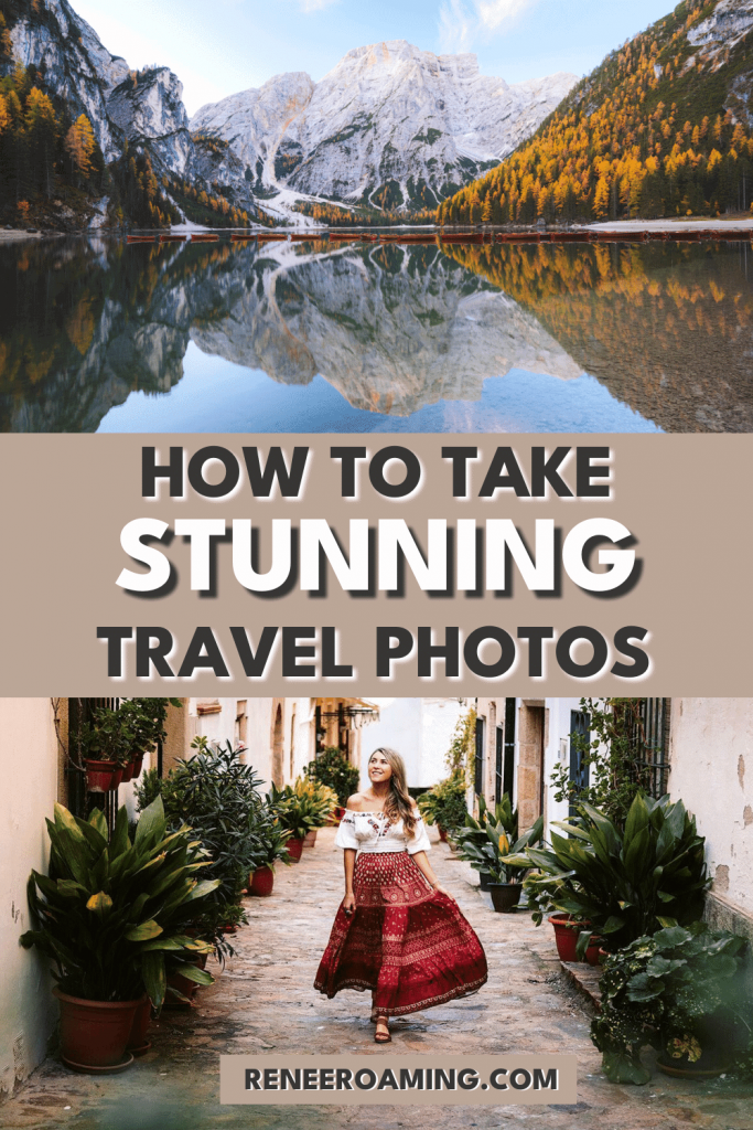 Whether you hop on a plane to a new destination regularly or just love documenting your local adventures, there's a good chance you'll be taking loads of pictures! In this guide, I'll be covering how to take better travel photos. No matter what camera or gear you're using, these travel photography tips will be sure to help you level up your photography game and take better travel photos! #travelphotography #travelselfie #photography #travel