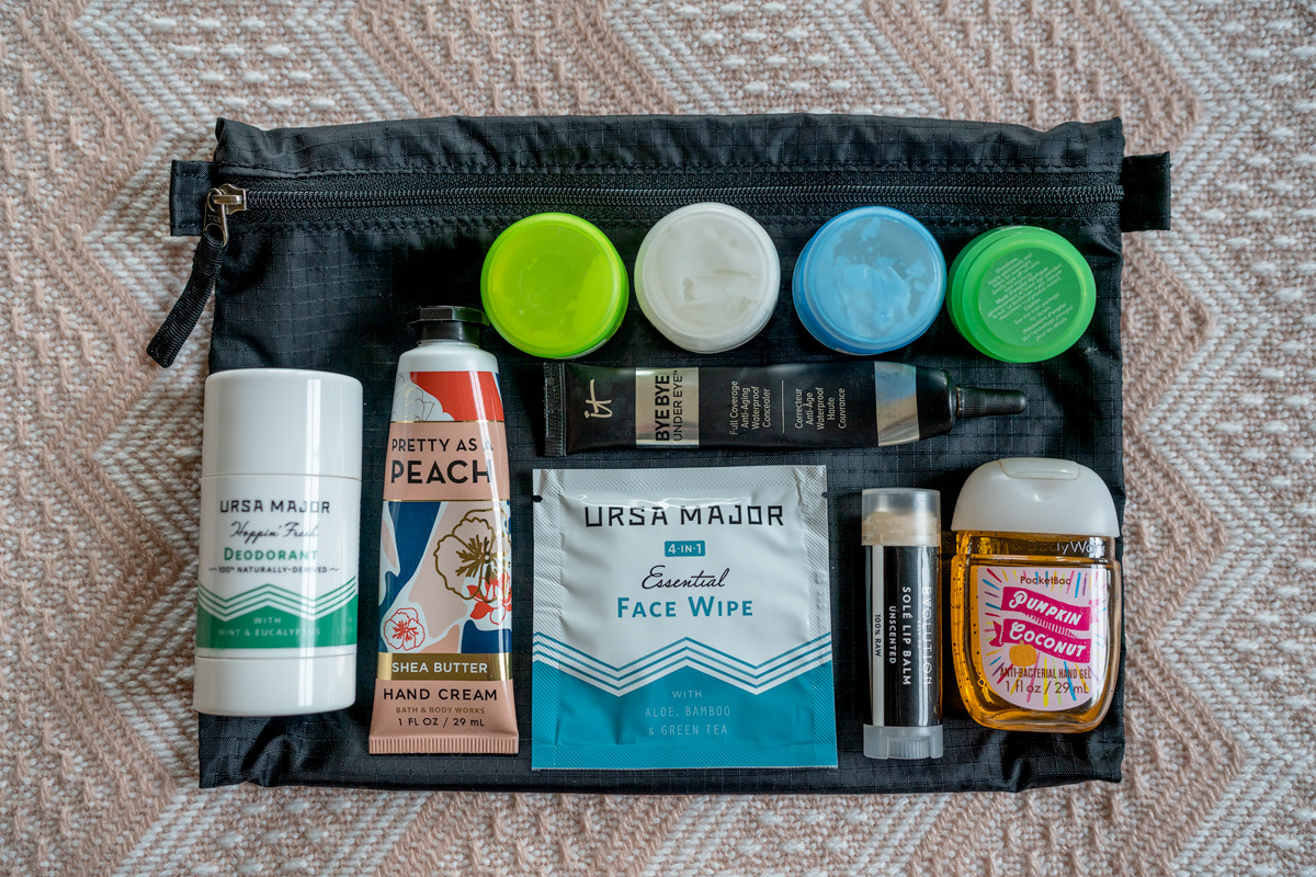 Skincare for traveling