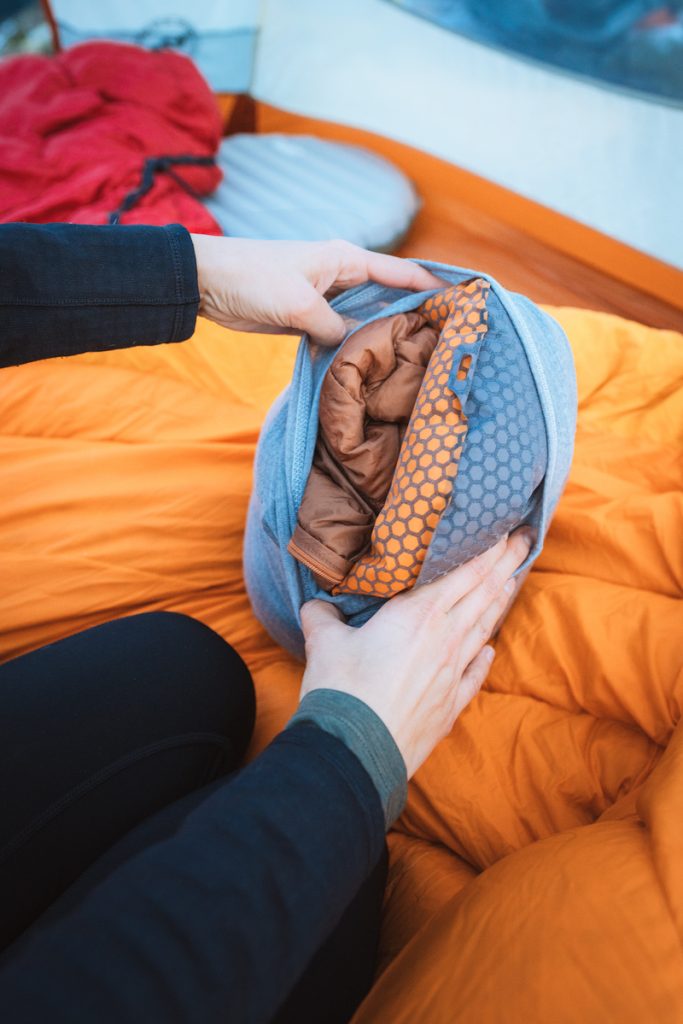 10 Tips for Getting a Good Night's Sleep when Backcountry Camping - Pillow Trick 2