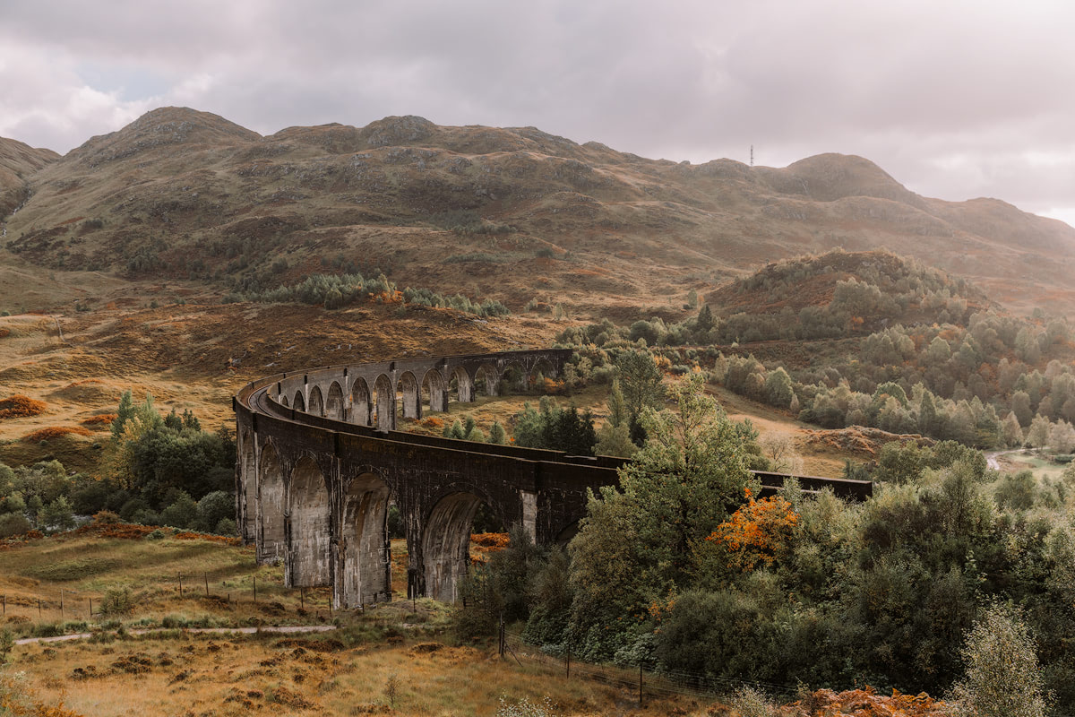 Epic Isle of Skye Photography Location Renee Roaming Glenfinnan Viaduct Harry Potter Train