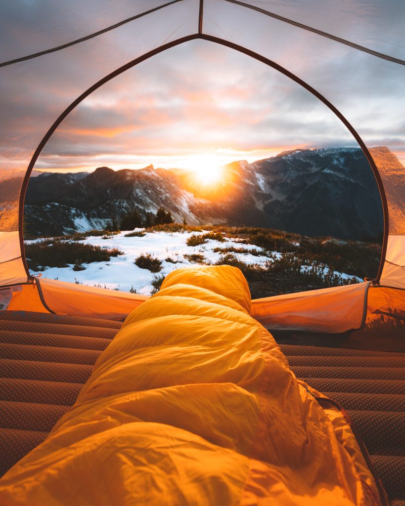 Ultimate Guide to Winter Hiking and Camping - winter sleeping bag