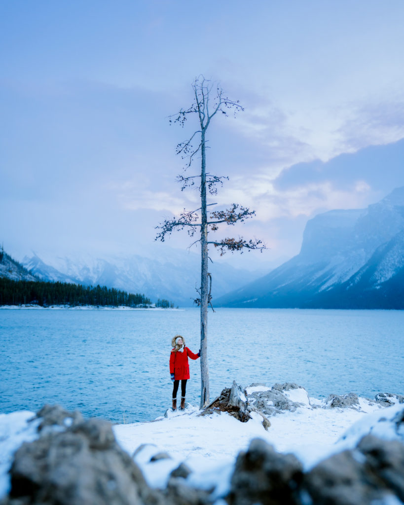 Planning a Trip to Banff in Winter - Lake Minnewanka - Renee-Roaming
