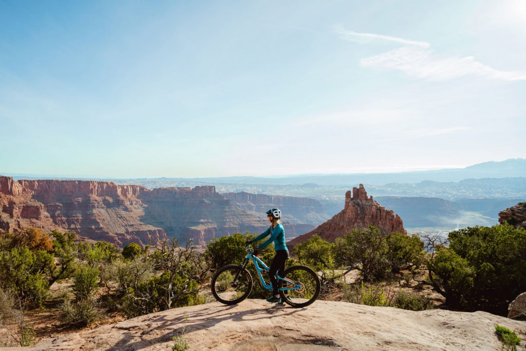 Biking in Moab Experiencing Desert Climbing and Biking for the First Time Moab Rock Climbing with Backcountry Dead Horse Point Biking 3