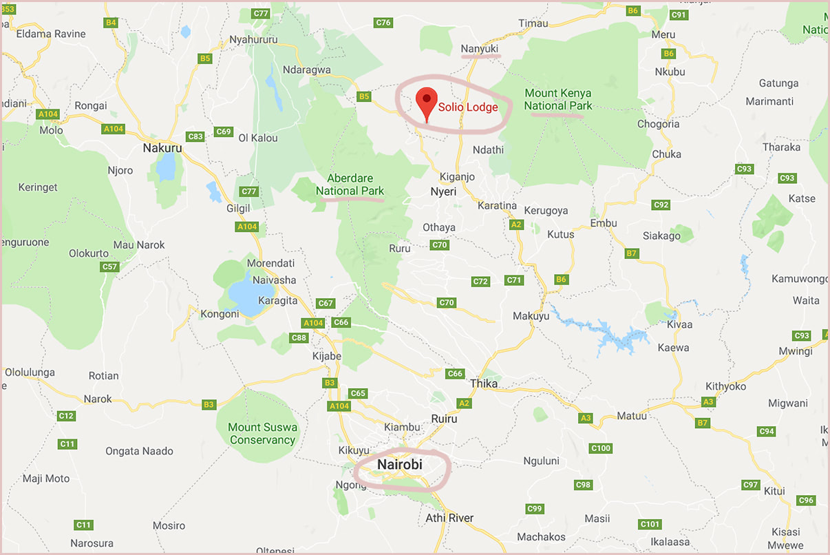 Experiencing an Incredible Luxury Safari at Solio Lodge Kenya Map