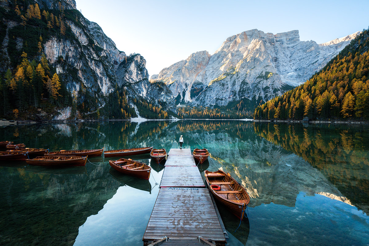 Lago Di Braies Plan the Ultimate Fall Road Trip to the Dolomites of Italy - Lago Di Braies