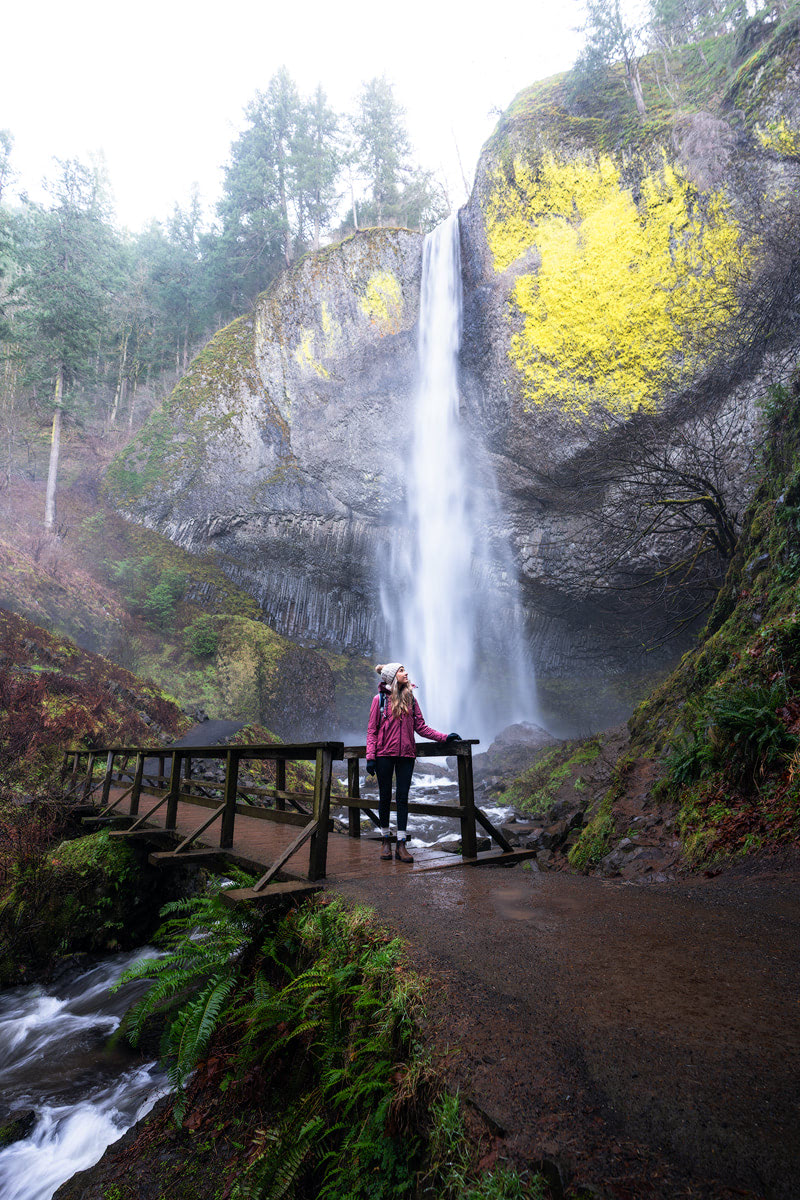 Scenic Oregon 7 Day Road Trip Exploring the Mountains and Coast - Columbia River Gorge Latourell Falls
