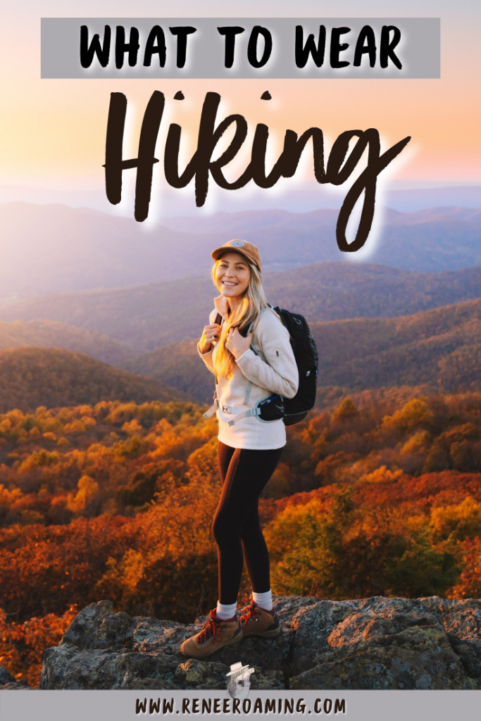Confused about what to wear hiking? Learn how to be comfortable, practical, and stylish with this guide on what to wear hiking as a woman! Hiking is one of the most rewarding outdoor activities and I want to help you get out there and hit the trails. One of the basics to planning a hiking adventure is knowing what clothing and shoes to wear. I'll be covering all of that PLUS sharing some cute hiking outfit inspiration! #hikingoutfit #cutehikingoutfit #hikinggirlinspiration