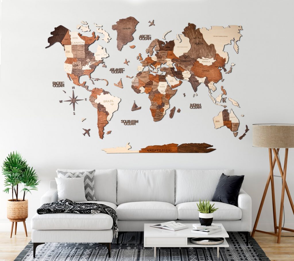 Best gifts for Travel Lovers 2020 - Wooden World Map
