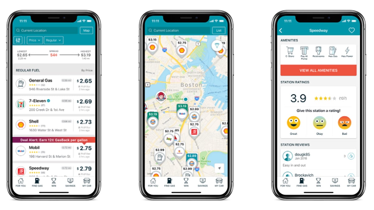 gasbuddy trip planner app