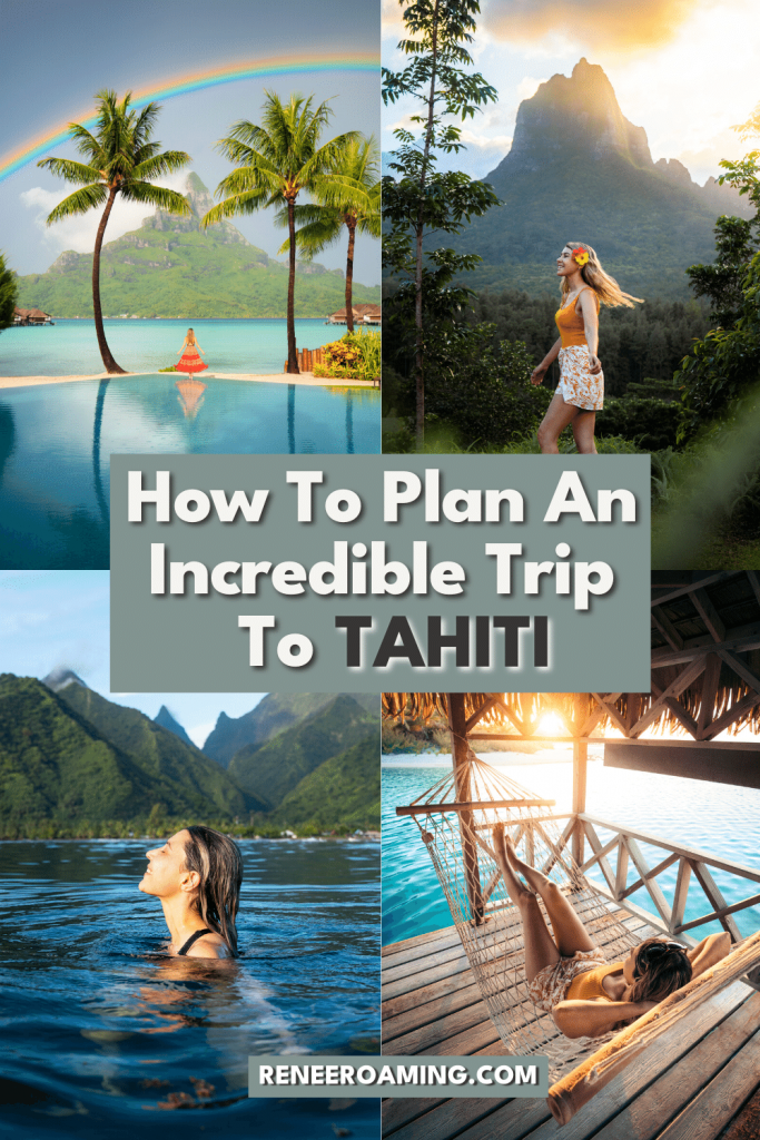 How To Plan A Trip To Tahiti: Ultimate Tahiti Travel Guide We've all seen the photos of Tahiti while scrolling through social media. Impossibly blue water, palm trees lining deserted beaches, and lush mountains that reach far down to the ocean below. Well, all of it is real, and the photos might not even being truly doing the Island of Tahiti justice! In this blog post, I'm sharing everything you need to know to plan a trip to Tahiti! #BoraBora #Moorea #Tikeahau #Tahiti #TahitiTravel #FrenchPolynesia