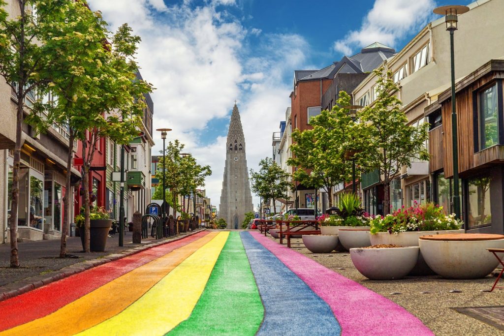 Reykjavik Rainbow road and Hallgrimskirkja Incredible Iceland Road Trip Itinerary and Planning Guide - Reykjavik - Rainbow road and Hallgrimskirkja