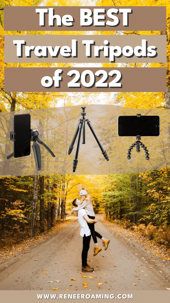 These are the BEST lightweight travel tripods for both phone and camera! Including budget-friendly and professional options. These tripods will help you take your travel selfies to the next level!