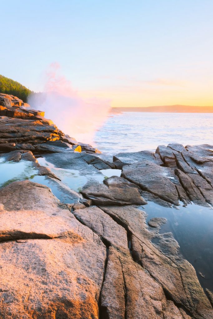 Visit Maine's National Park - Sunrise on the Coast of Acadia
