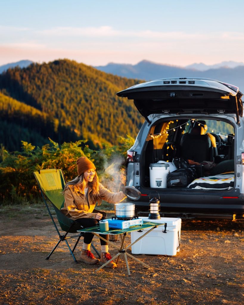 Camp Kitchen Essentials while on a Road Trip and Sleeping In Your Car