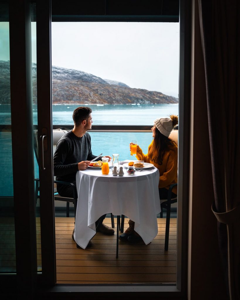 Arctic Expedition on the Seabourn Venture - Greenland and Arctic Canada - Renee Roaming - Seabourn Venture Veranda Room Breakfast