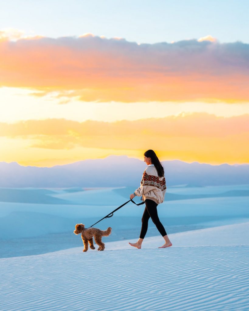 White Sands National Park - Sunset, dog Friendly hike