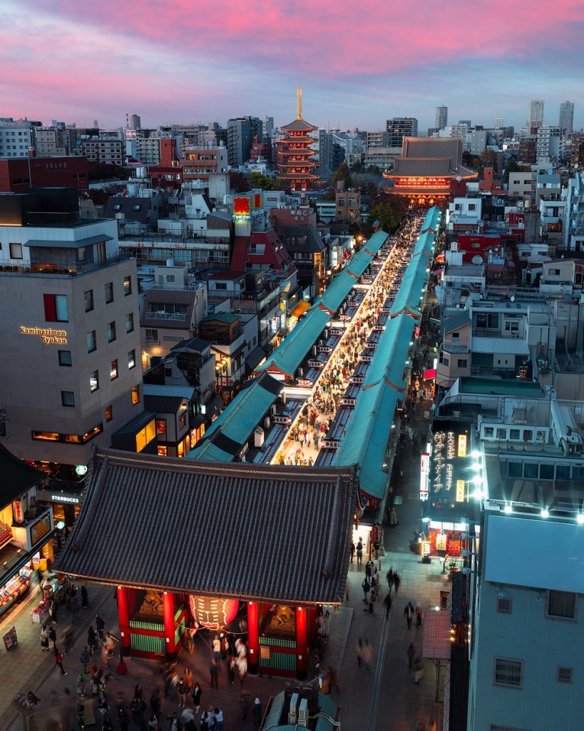 Best Things To Do and See in Tokyo Japan - Senso Ji Temple at sunset