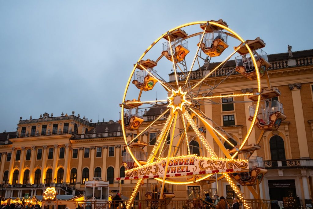 A First-Timer's Guide to Visiting Vienna Christmas Markets - Vienna Schonbrunn Palace Christmas Market Ferris Wheel