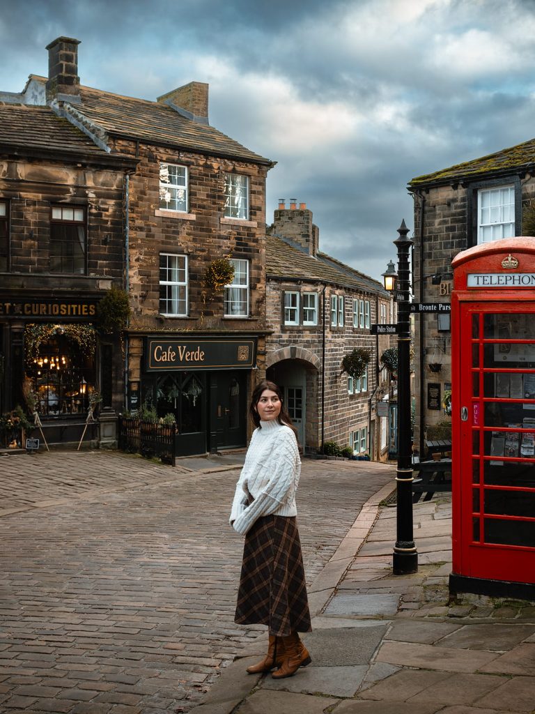 How to Plan a Wuthering Heights Inspired Trip to Yorkshire, England - Haworth main street Emily Bronte Tour